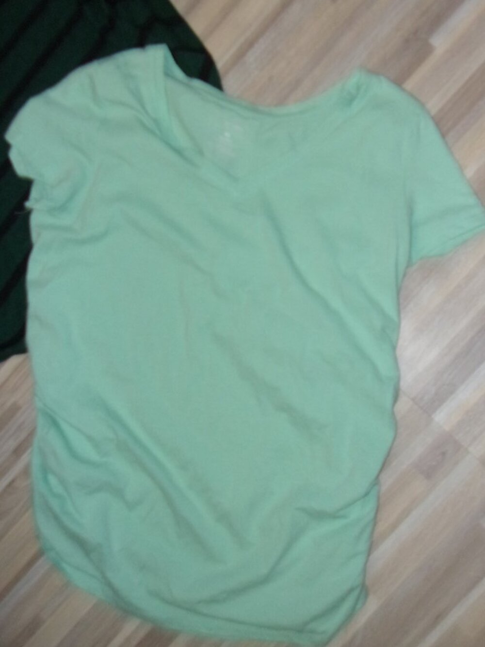 🍋‍🟩 Sonoma maternity size extra large teal  tee t shirt pregnancy - Picture 2 of 4